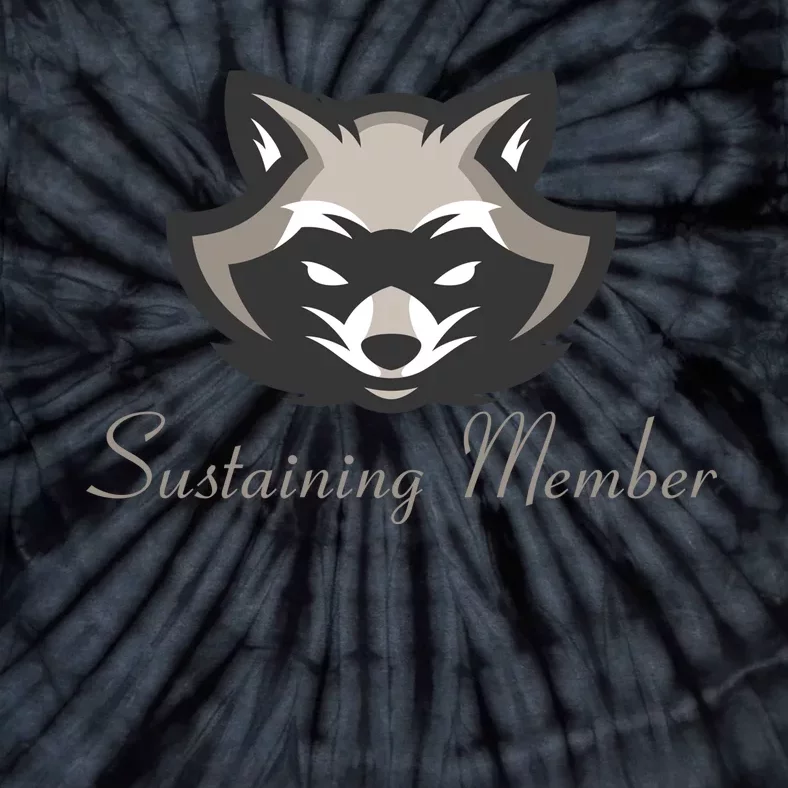 Sustaining Member Funny Raccoon Tie-Dye T-Shirt