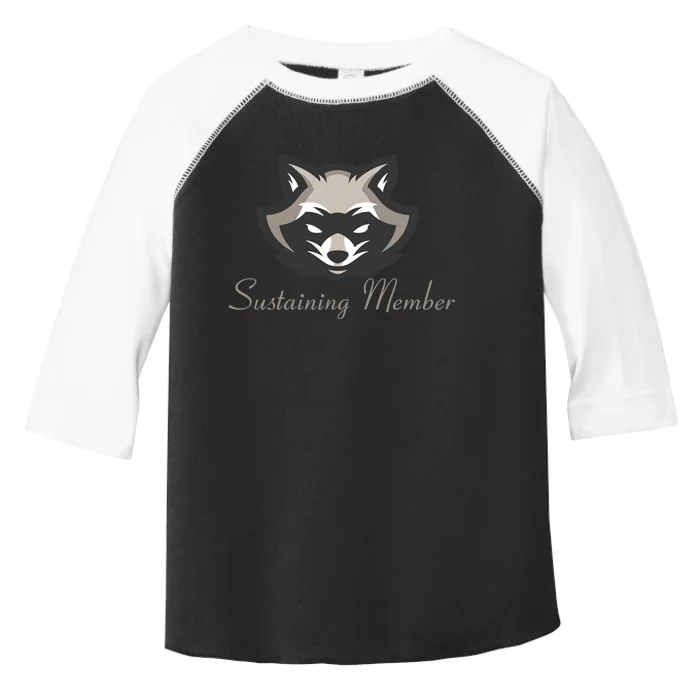 Sustaining Member Funny Raccoon Toddler Fine Jersey T-Shirt