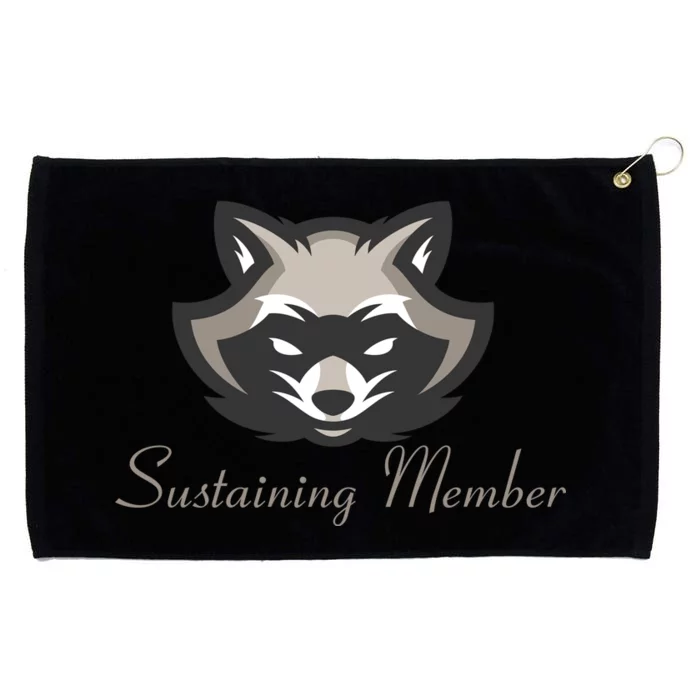 Sustaining Member Funny Raccoon Grommeted Golf Towel