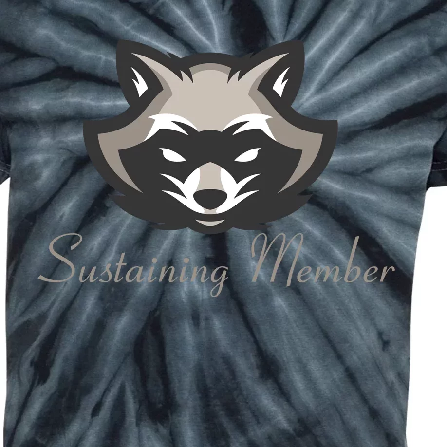 Sustaining Member Funny Raccoon Kids Tie-Dye T-Shirt