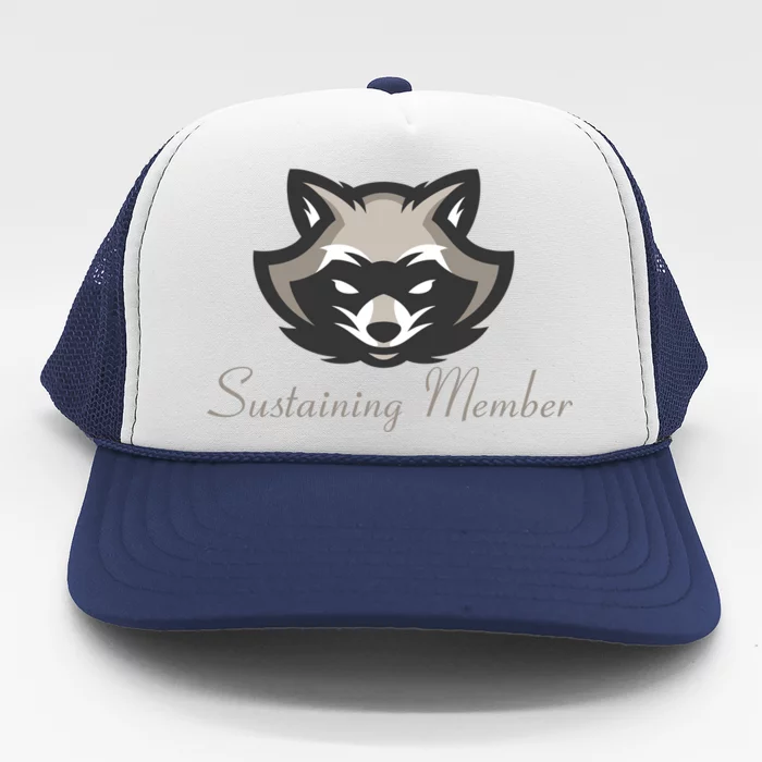 Sustaining Member Funny Raccoon Trucker Hat