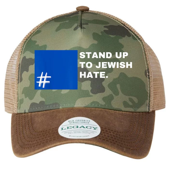 Stand Up To Jewish Hate Blue Square Support Israel Legacy Tie Dye Trucker Hat