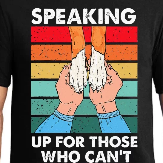 Speaking Up Those Who Cant Animal Rescue Shelter Pajama Set