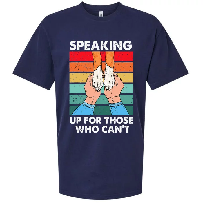 Speaking Up Those Who Cant Animal Rescue Shelter Sueded Cloud Jersey T-Shirt