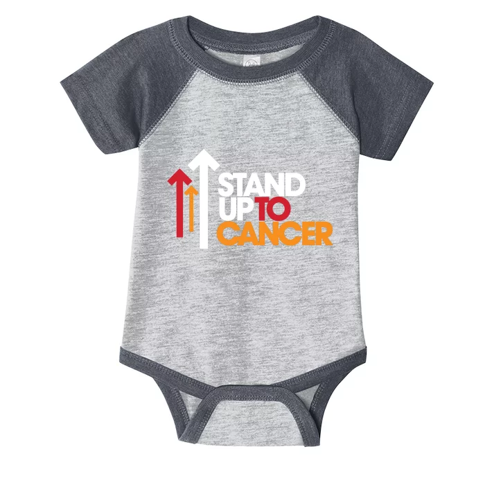 Stand. Up To Cancer Funny Cancer Awareness Infant Baby Jersey Bodysuit