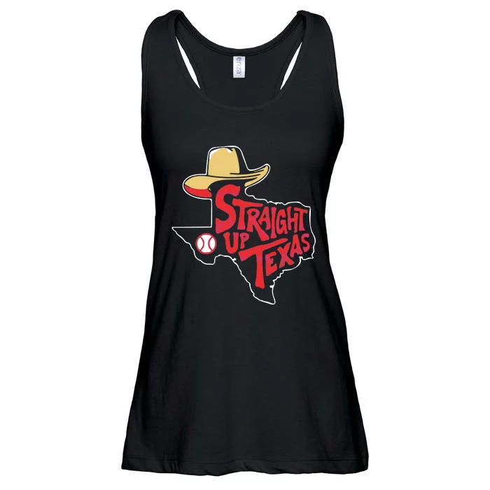 Straight Up Texas Svg Team Ladies Essential Flowy Tank