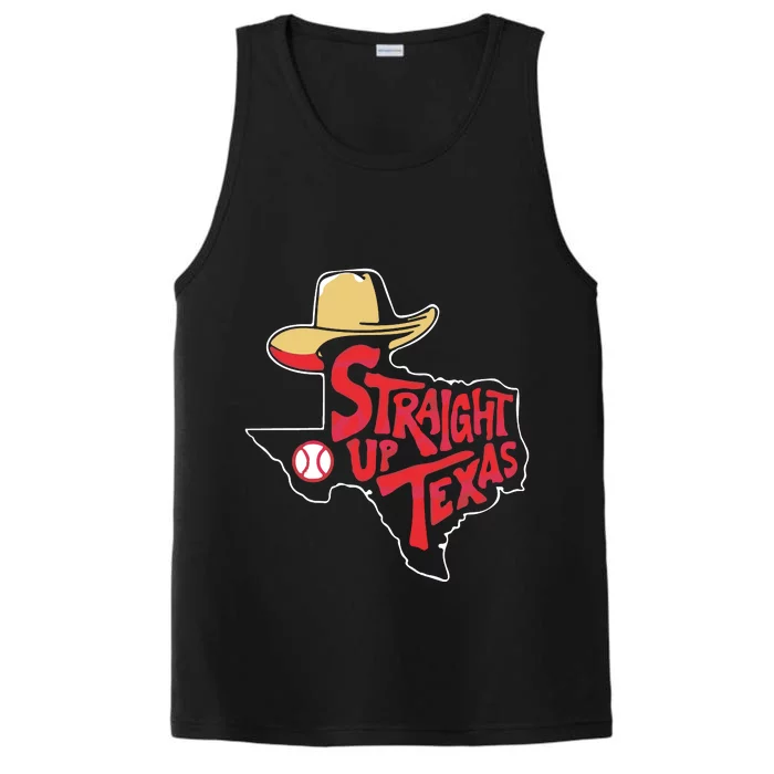 Straight Up Texas Svg Team Performance Tank