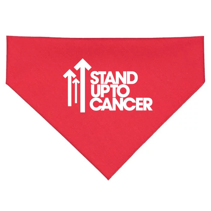 Stand. Up To Cancer Funny Cancer Awareness USA-Made Doggie Bandana