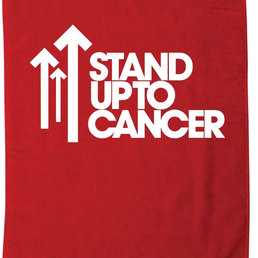 Stand. Up To Cancer Funny Cancer Awareness Platinum Collection Golf Towel