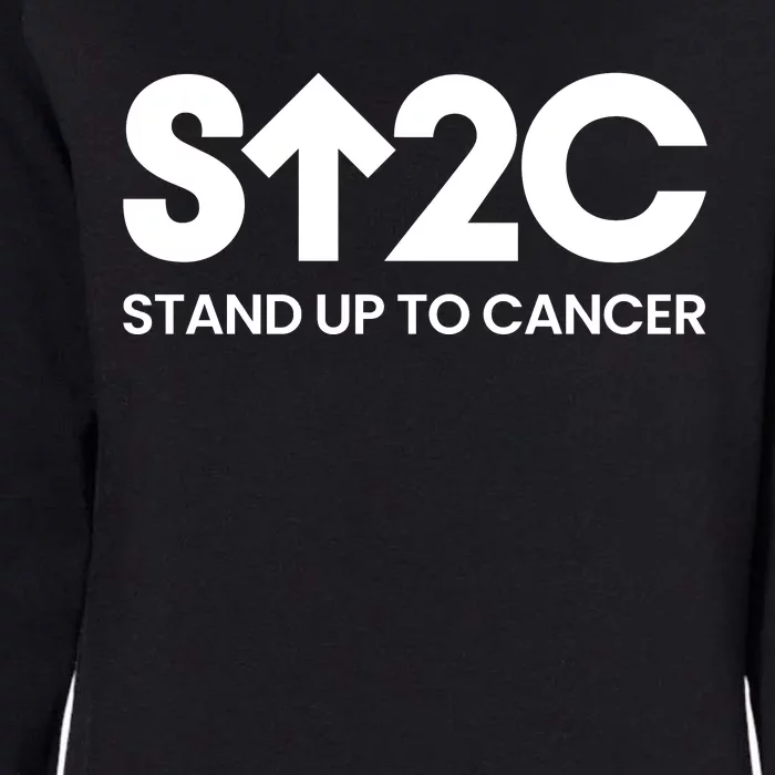 Stand. Up To Cancer Funny Cancer Awareness Womens California Wash Sweatshirt