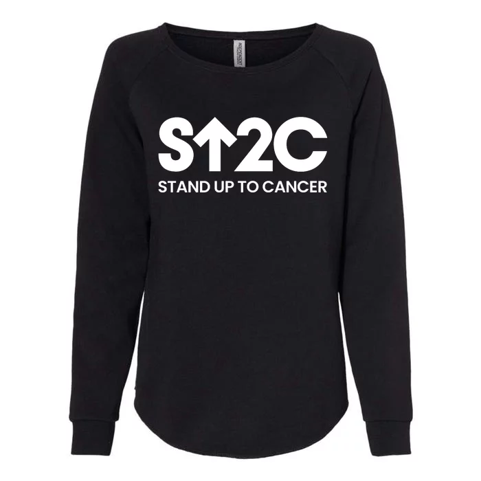 Stand. Up To Cancer Funny Cancer Awareness Womens California Wash Sweatshirt