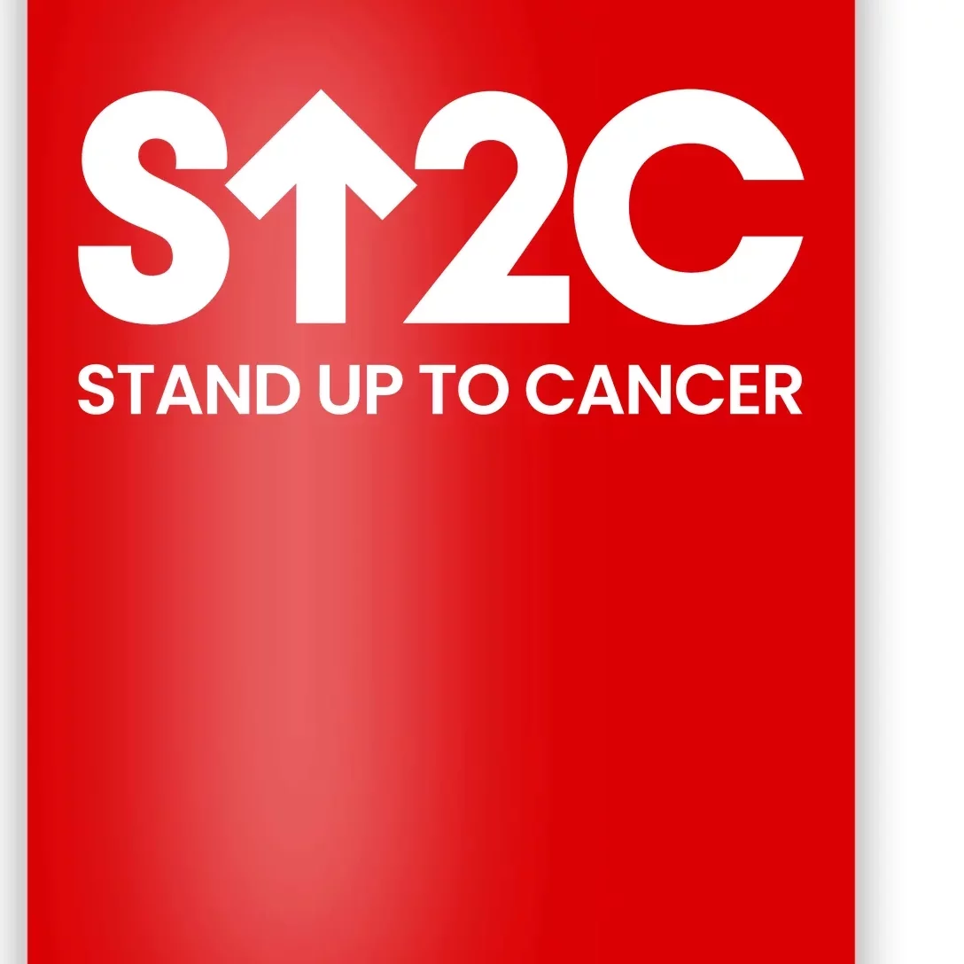 Stand. Up To Cancer Funny Cancer Awareness Poster