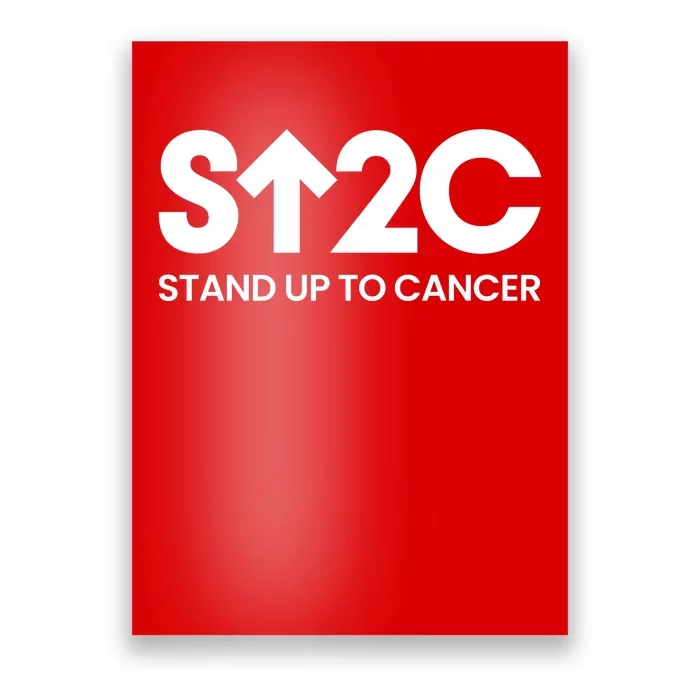 Stand. Up To Cancer Funny Cancer Awareness Poster