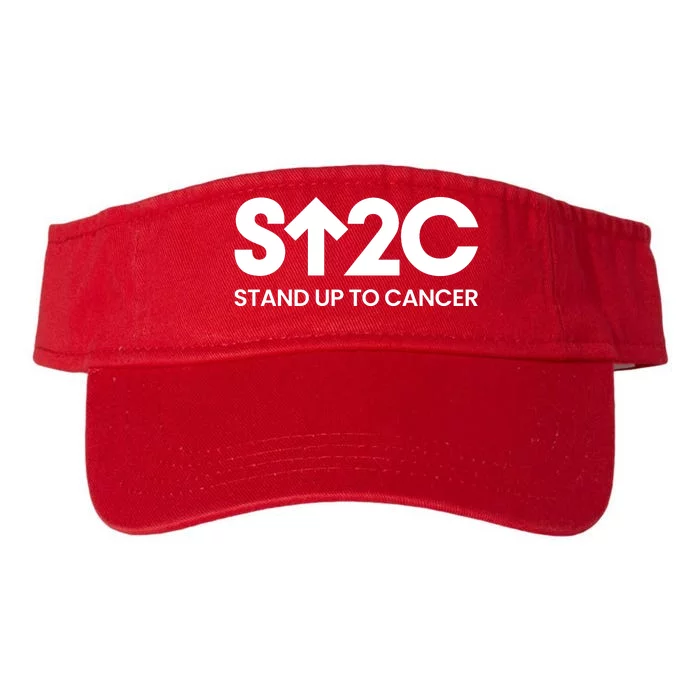 Stand. Up To Cancer Funny Cancer Awareness Valucap Bio-Washed Visor