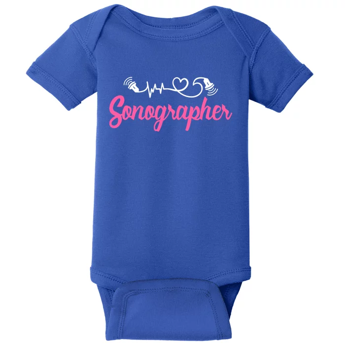 Sonographer Ultrasound Tech Sonography Technician Novelty Gift Baby Bodysuit