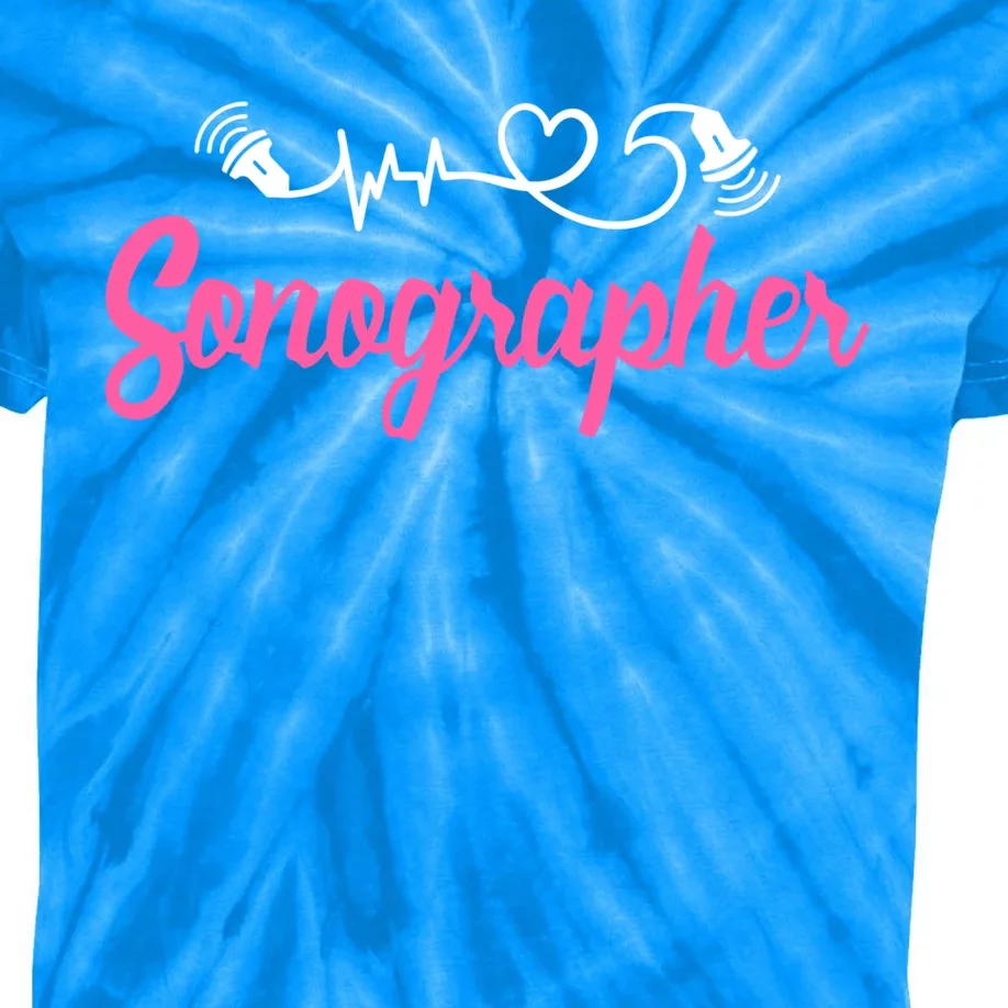 Sonographer Ultrasound Tech Sonography Technician Novelty Gift Kids Tie-Dye T-Shirt