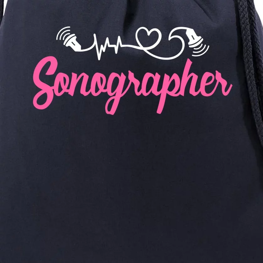 Sonographer Ultrasound Tech Sonography Technician Novelty Gift Drawstring Bag