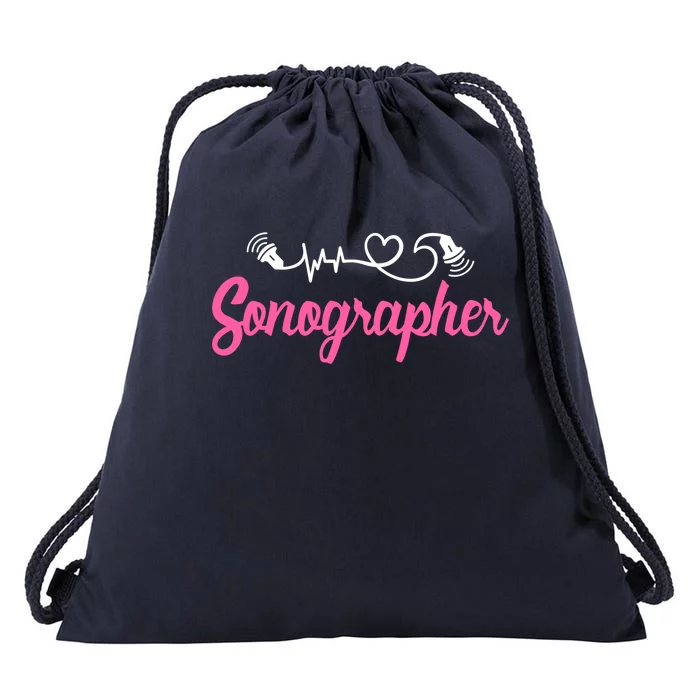 Sonographer Ultrasound Tech Sonography Technician Novelty Gift Drawstring Bag