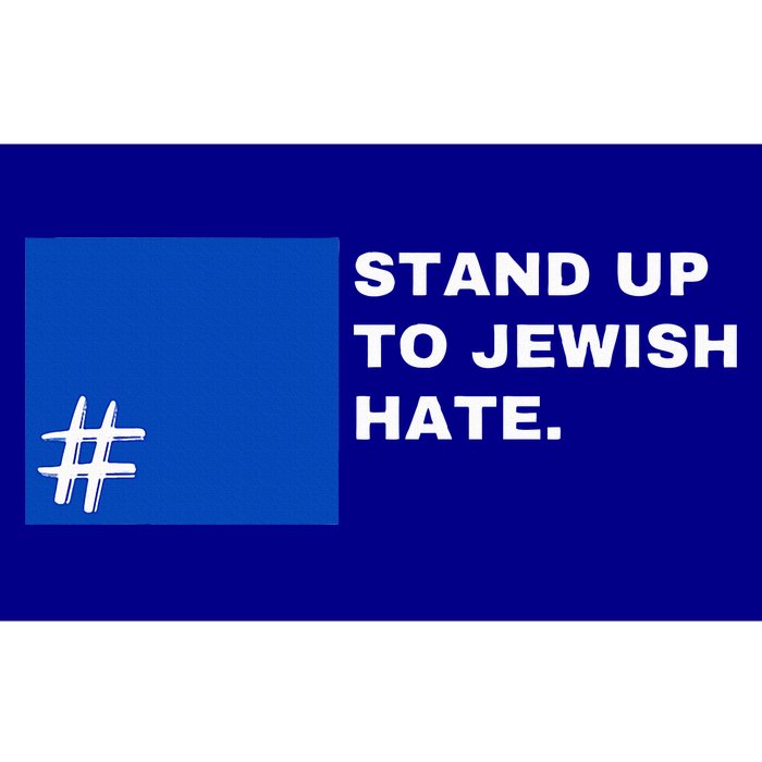 Stand Up To Jewish Hate Blue Square Support Israel Bumper Sticker