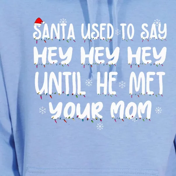 Santa Used To Say Hey Hey Hey Unisex Surf Hoodie