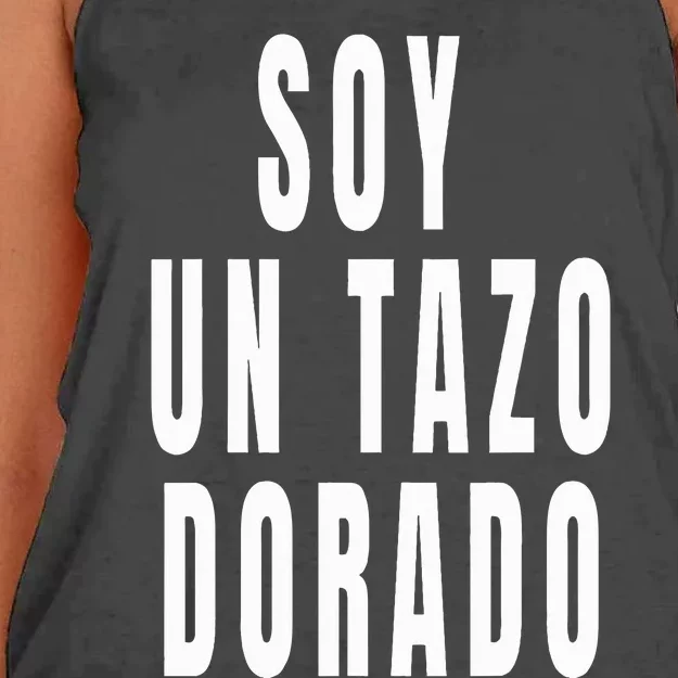 Soy Un Tazo Dorado Women's Knotted Racerback Tank