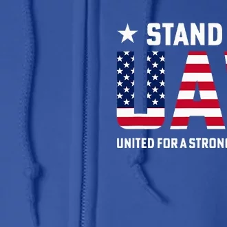 Stand Up UAW United For A Strong Contract Angry Union Worker Full Zip Hoodie