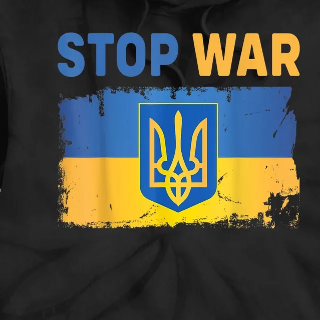 Support Ukrainians Ukraine Flag Shirts Stop War In Ukraine Tie Dye Hoodie