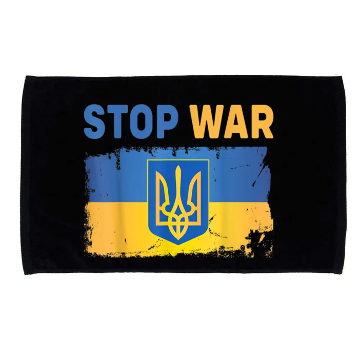 Support Ukrainians Ukraine Flag Shirts Stop War In Ukraine Microfiber Hand Towel