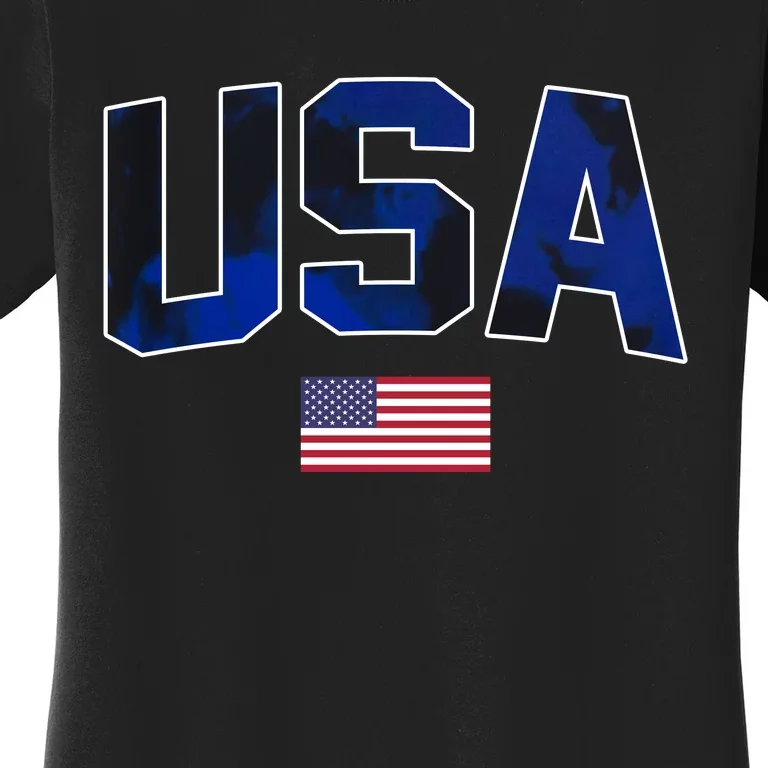 States United USA Tie Dye Soccer Jersey American Football Women's T-Shirt