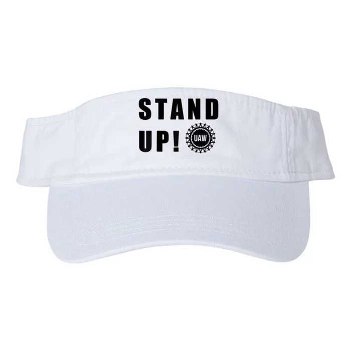 Stand Up UAW Solidarity United Auto Workers Anti AI Strike Valucap Bio-Washed Visor