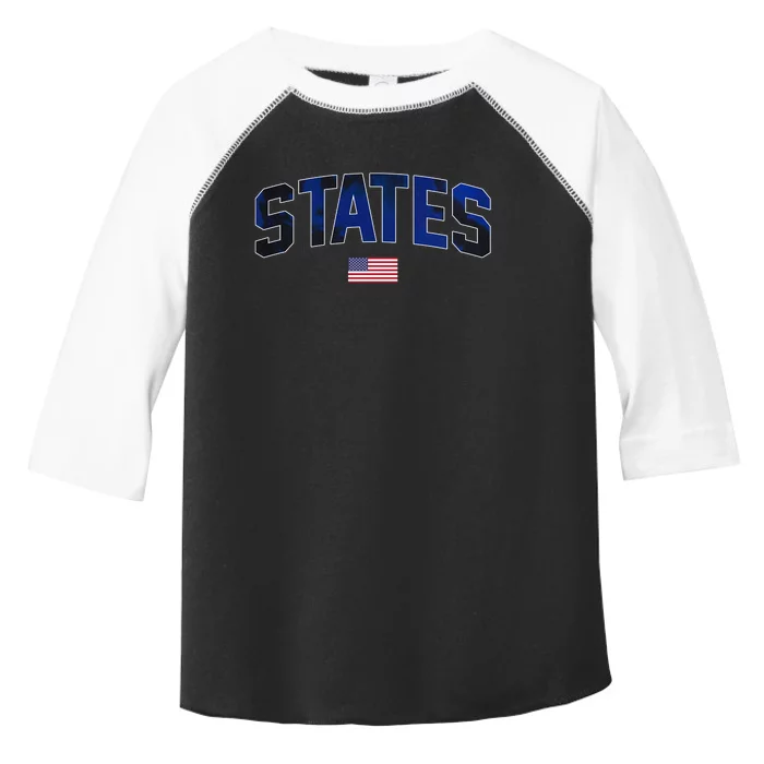 States United USA Tie Dye Soccer American Flag United States 4th Of July Toddler Fine Jersey T-Shirt