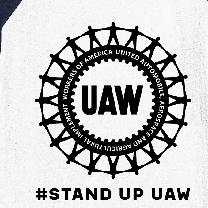 Stand Up Uaw Uaw Strike United Auto Workers Union Uaw Strong Baseball Sleeve Shirt