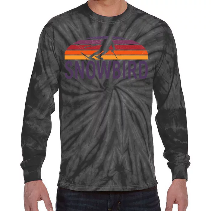 Snowbird Utah Usa Ski Resort Snowboarding Tie-Dye Long Sleeve Shirt