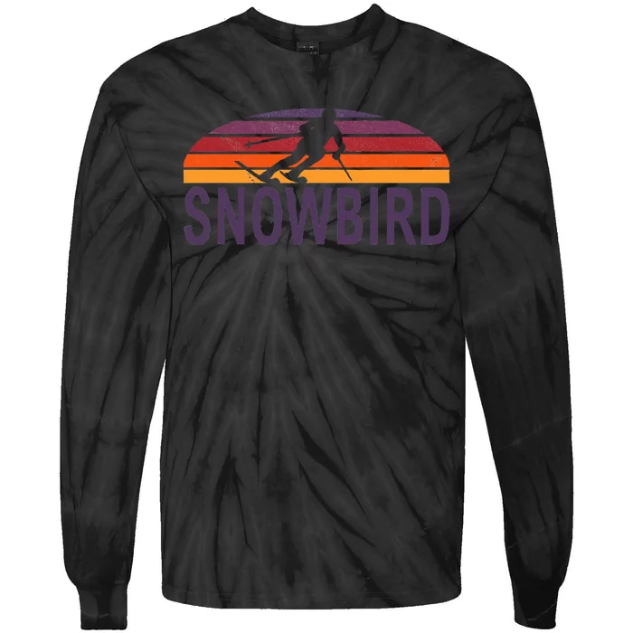 Snowbird Utah Usa Ski Resort Snowboarding Tie-Dye Long Sleeve Shirt