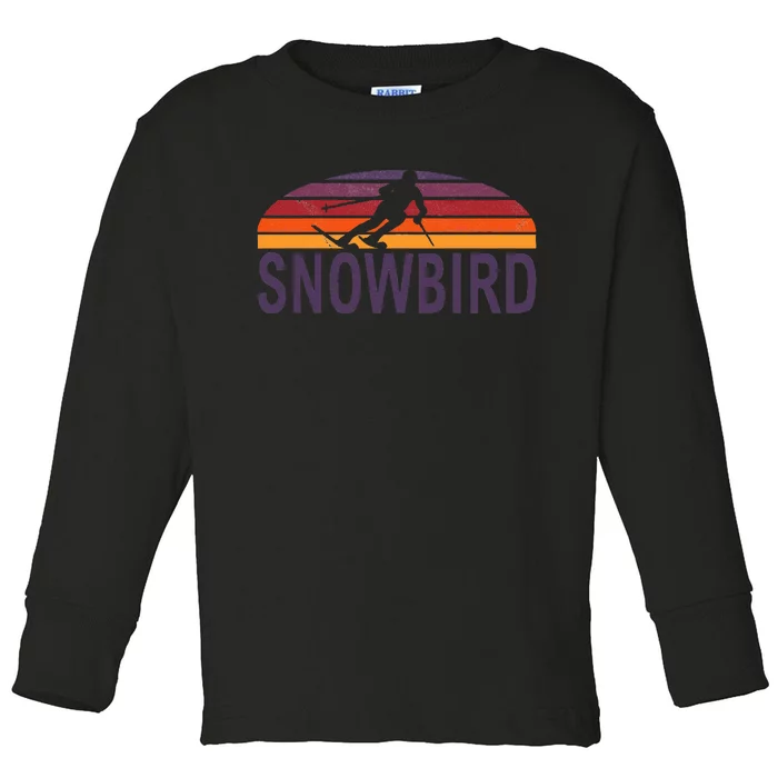 Snowbird Utah Usa Ski Resort Snowboarding Toddler Long Sleeve Shirt