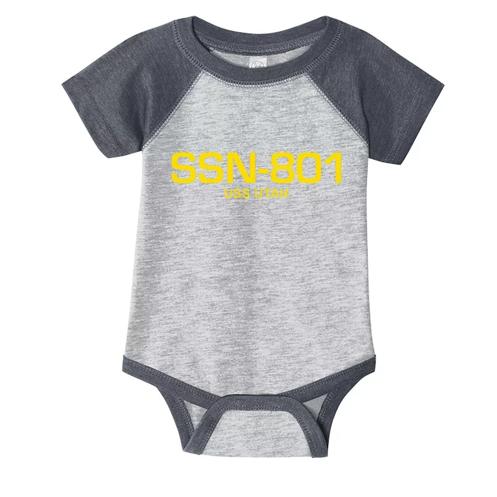 Ssn801 Uss Utah Infant Baby Jersey Bodysuit