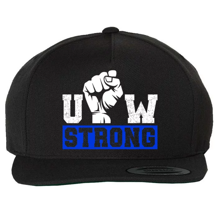 Stand Up Uaw Uaw Strike Uaw Proud Union Pride Uaw Laborer Worker Wool Snapback Cap