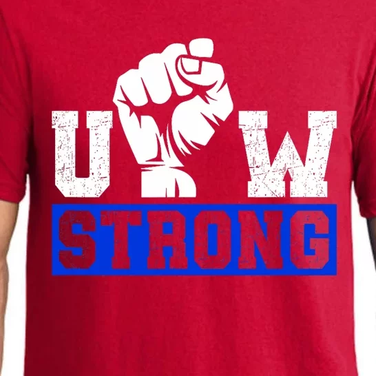 Stand Up Uaw Uaw Strike Uaw Proud Union Pride Uaw Laborer Worker Pajama Set