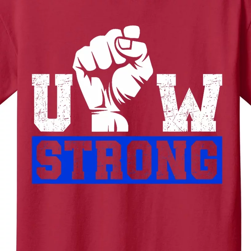 Stand Up Uaw Uaw Strike Uaw Proud Union Pride Uaw Laborer Worker Kids T-Shirt