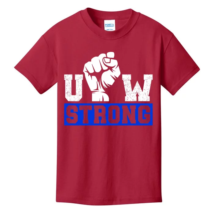 Stand Up Uaw Uaw Strike Uaw Proud Union Pride Uaw Laborer Worker Kids T-Shirt