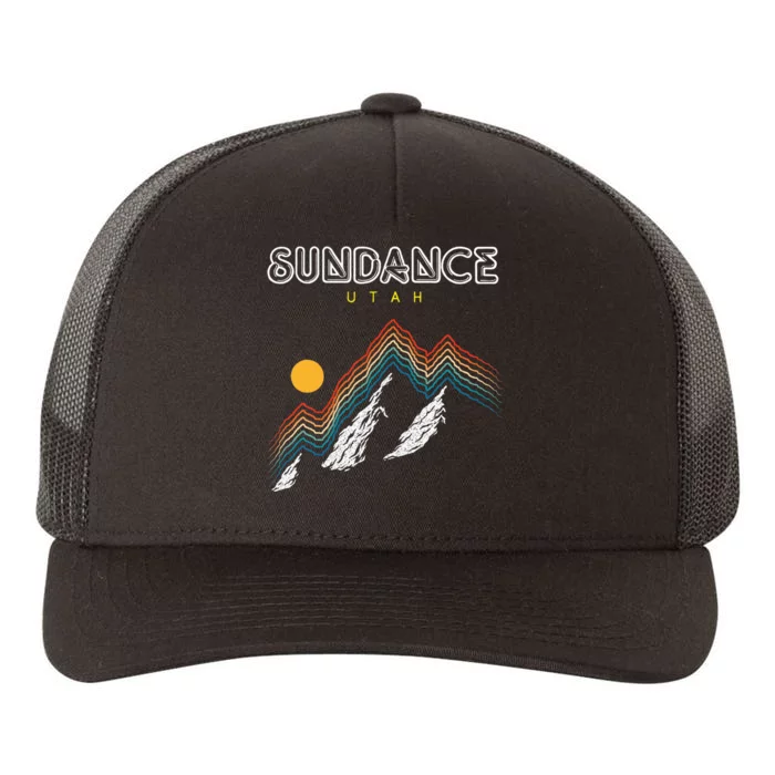 Sundance Utah Usa Hiking And Climbing 1980s Yupoong Adult 5-Panel Trucker Hat