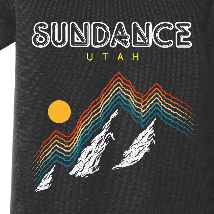 Sundance Utah Usa Hiking And Climbing 1980s Baby Bodysuit