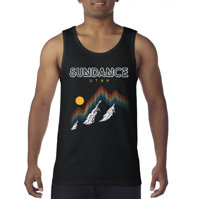 Sundance Utah Usa Hiking And Climbing 1980s Tank Top