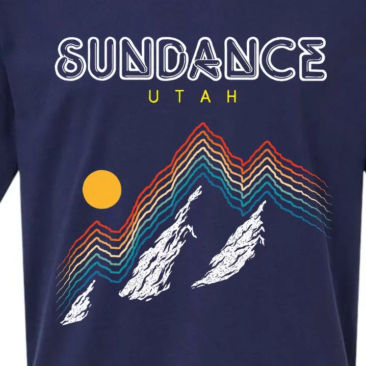 Sundance Utah Usa Hiking And Climbing 1980s Sueded Cloud Jersey T-Shirt