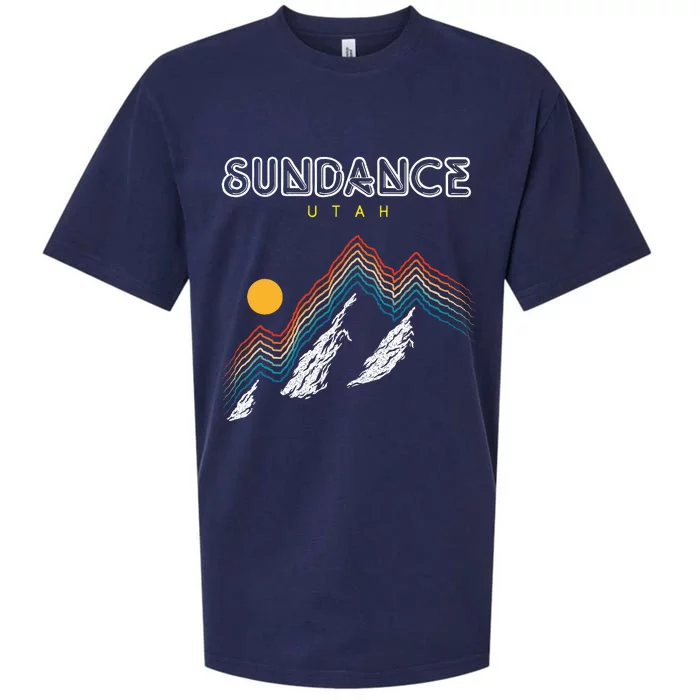 Sundance Utah Usa Hiking And Climbing 1980s Sueded Cloud Jersey T-Shirt