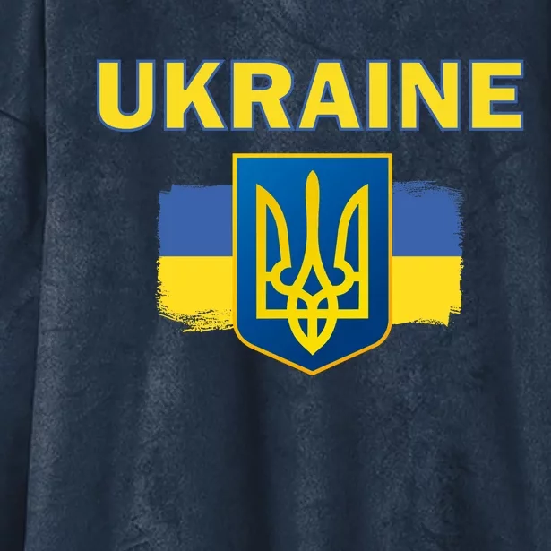 Support Ukrainian, Ukrainian Gift Hooded Wearable Blanket