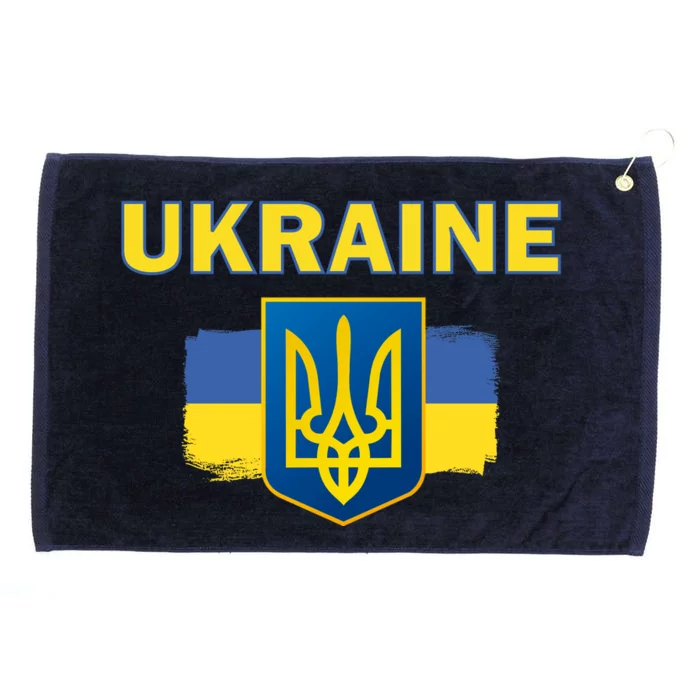 Support Ukrainian, Ukrainian Gift Grommeted Golf Towel