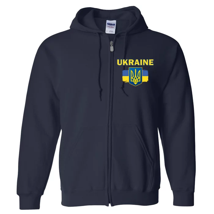 Support Ukrainian, Ukrainian Gift Full Zip Hoodie