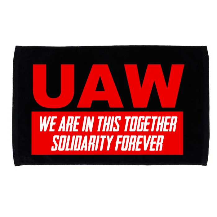 Striking UAW Workers Workers Strike Walkout Gift Microfiber Hand Towel