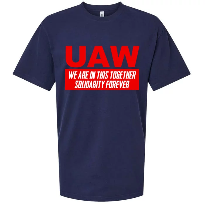 Striking UAW Workers Workers Strike Walkout Gift Sueded Cloud Jersey T-Shirt